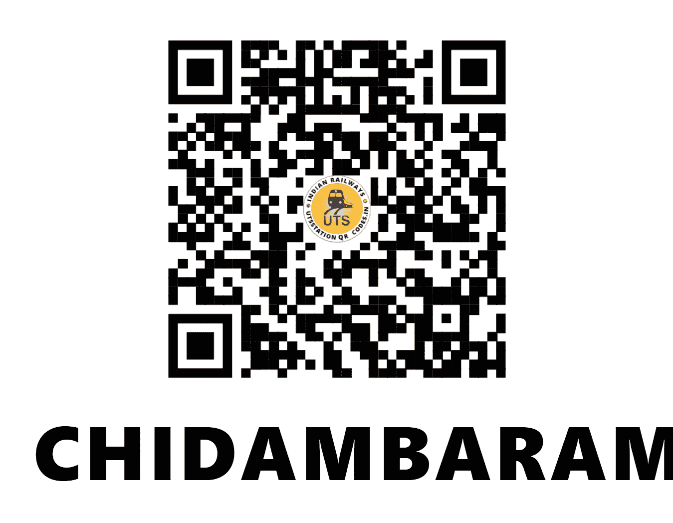 UTS QR Code for CHIDAMBARAM - CDM - SR (TAMIL NADU)